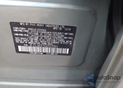 2016 Subaru Forester 2.5I Premium from USA, damaged, VIN JF2SJADC5GG503901